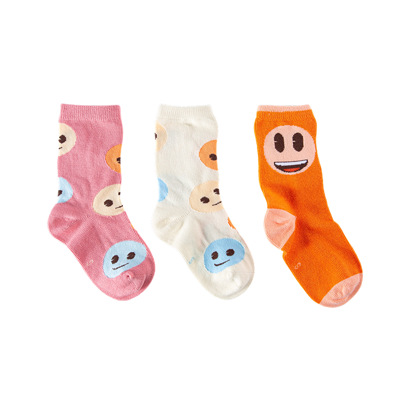 Calzini da squadra con faccina per bambini